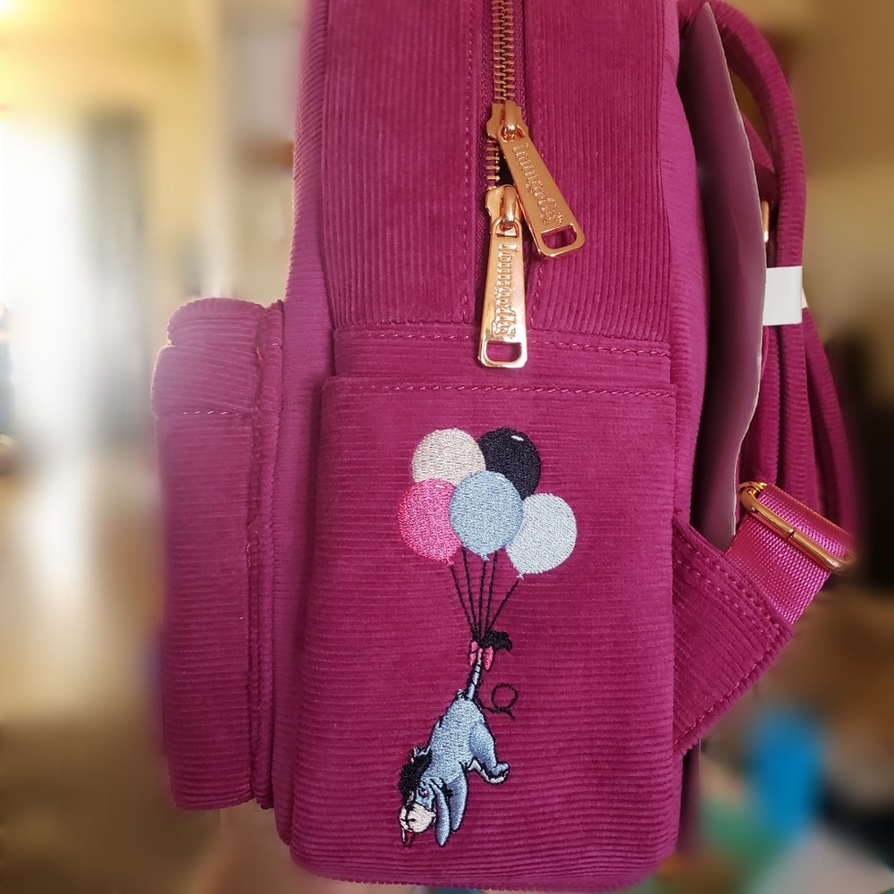Disney Loungefly Cute Eeyore Cordoroy Mini Backpack - Picture 5 of 5